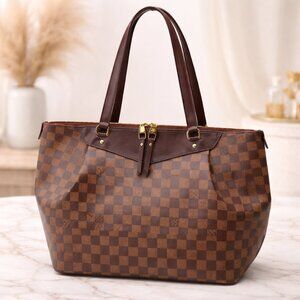 Authentic Louis Vuitton Damier Ebene Tote Bag | Authentic LV Shoulder Bag